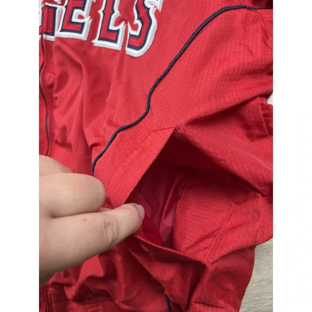 Vintage Anaheim Angels Majestic Men's XXL 2XL Authentic Dugout Bomber Jacket MLB